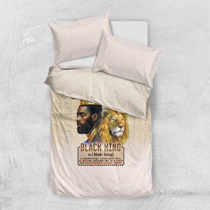 Lion Black King Bedding Set African Heritage