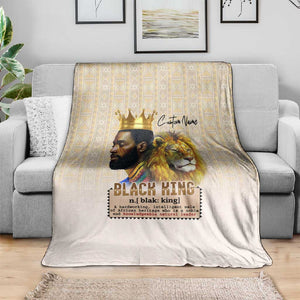 Lion Black King Blanket African Heritage