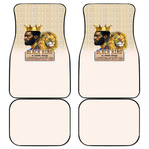 Lion Black King Car Mats African Heritage