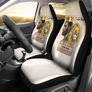 Lion Black King Car Seat Cover African Heritage