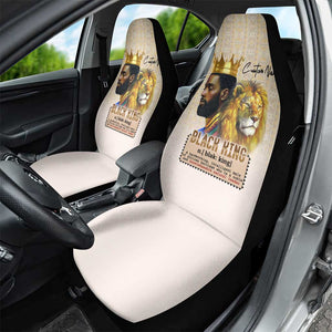 Lion Black King Car Seat Cover African Heritage