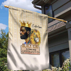 Lion Black King Garden Flag African Heritage