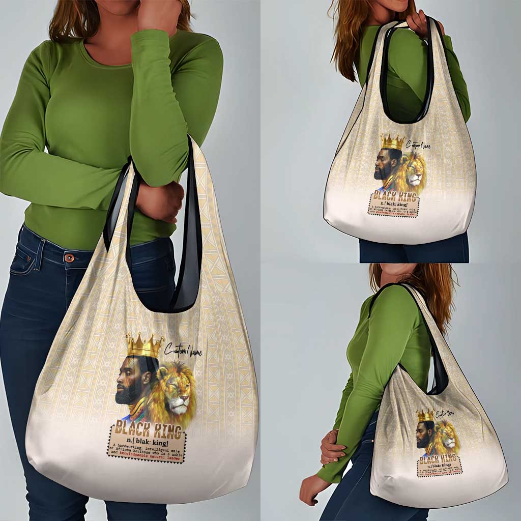 Lion Black King Grocery Bag African Heritage