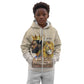 Lion Black King Kid Hoodie African Heritage