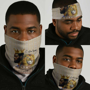 Lion Black King Neck Gaiter African Heritage DT02
