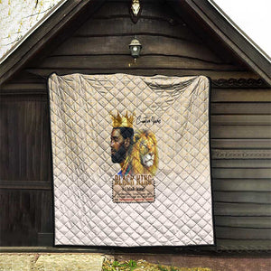 Lion Black King Quilt African Heritage