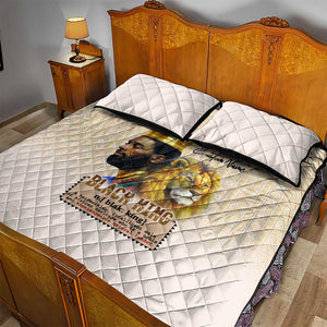 Lion Black King Quilt Bed Set African Heritage