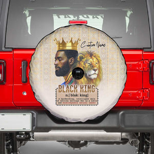 Lion Black King Spare Tire Cover African Heritage