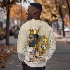 Lion Black King Sweatshirt African Heritage