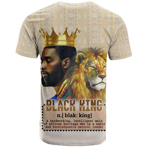 Lion Black King T shirt African Heritage