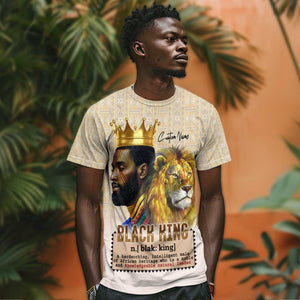 Lion Black King T shirt African Heritage