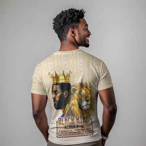 Lion Black King T shirt African Heritage