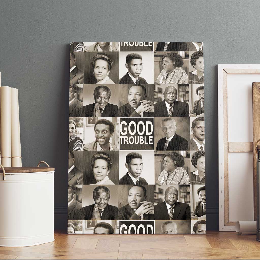 Good Trouble Canvas Wall Art Civil Rights Leaders