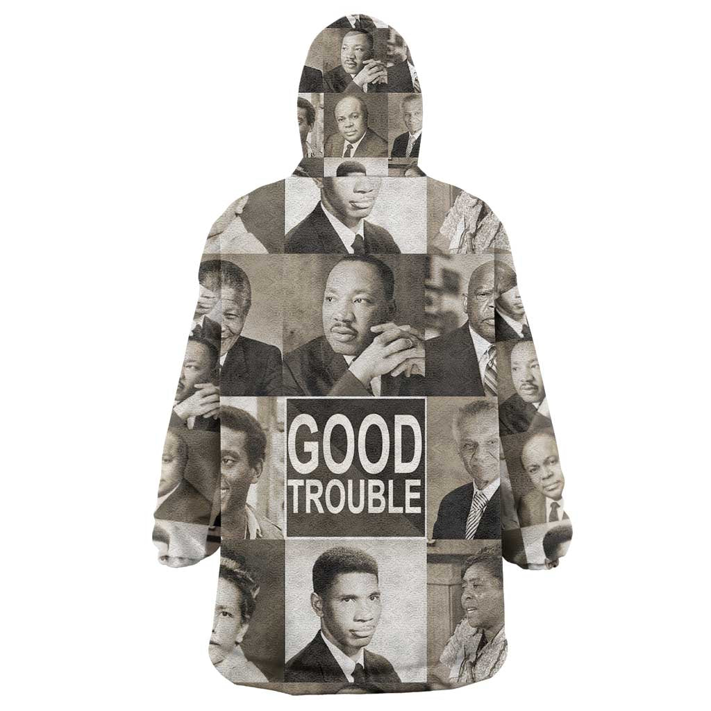 Good Trouble KId Wearable Blanket Hoodie Civil Rights Leaders