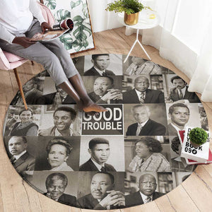 Good Trouble Round Carpet Civil Rights Leaders