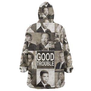 Good Trouble Wearable Blanket Hoodie Civil Rights Leaders