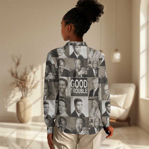 Good Trouble Women Casual Shirt Civil Rights Leaders