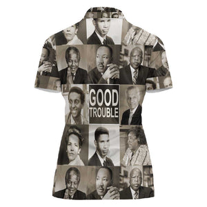 Good Trouble Women Polo Shirt Civil Rights Leaders