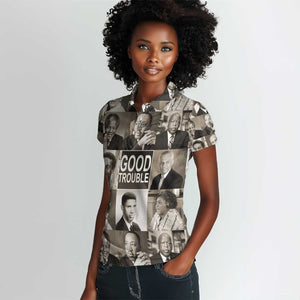 Good Trouble Women Polo Shirt Civil Rights Leaders