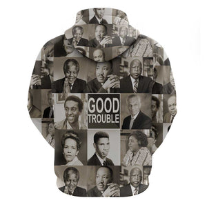 Good Trouble Zip Hoodie Civil Rights Leaders