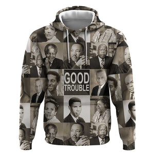 Good Trouble Zip Hoodie Civil Rights Leaders