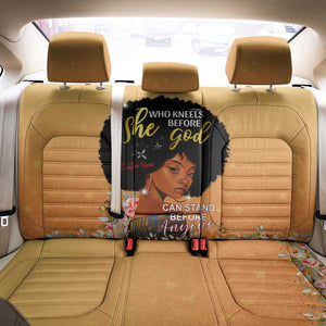 Personalized African Black Women Back Car Seat Cover She Who Kneels Before God