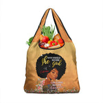 Personalized African Black Women Grocery Bag She Who Kneels Before God