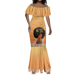 Personalized African Black Women Mermaid Dress She Who Kneels Before God