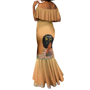 Personalized African Black Women Mermaid Dress She Who Kneels Before God