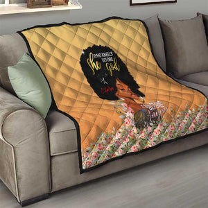 Personalized African Black Women Quilt She Who Kneels Before God