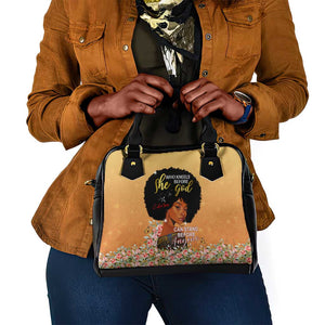 Personalized African Black Women Shoulder Handbag She Who Kneels Before God