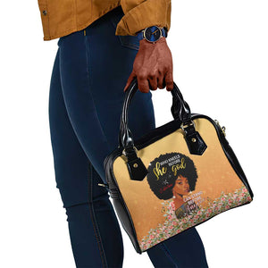 Personalized African Black Women Shoulder Handbag She Who Kneels Before God