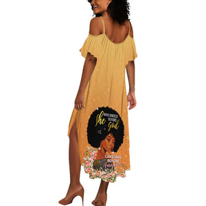 Personalized African Black Women Summer Maxi Dress She Who Kneels Before God