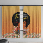 Personalized African Black Women Window Curtain She Who Kneels Before God