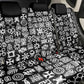African Adinkra Back Car Seat Cover - Mixed Pattern Symbols
