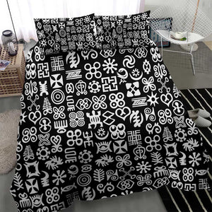 African Adinkra Bedding Set - Mixed Pattern Symbols