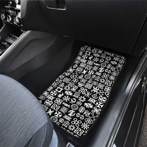 African Adinkra Car Mats - Mixed Pattern Symbols