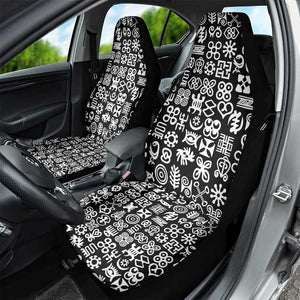 African Adinkra Car Seat Cover - Mixed Pattern Symbols