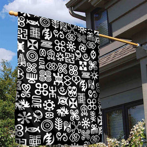 African Adinkra Garden Flag - Mixed Pattern Symbols