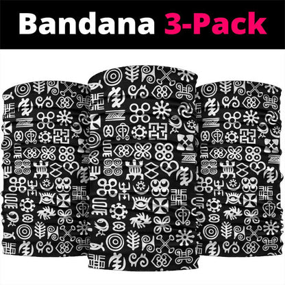 African Adinkra Neck Gaiter - Mixed Pattern Symbols DT02