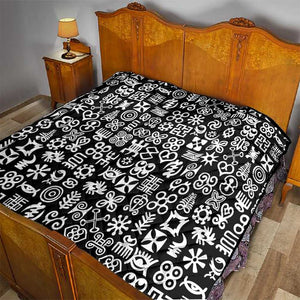 African Adinkra Quilt - Mixed Pattern Symbols