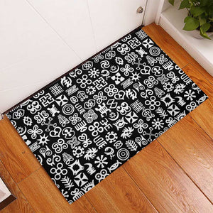 African Adinkra Rubber Doormat - Mixed Pattern Symbols