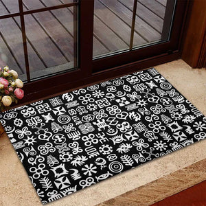 African Adinkra Rubber Doormat - Mixed Pattern Symbols