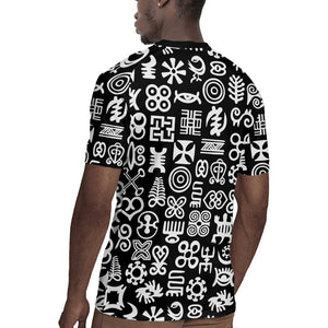 African Adinkra Rugby Jersey - Mixed Pattern Symbols