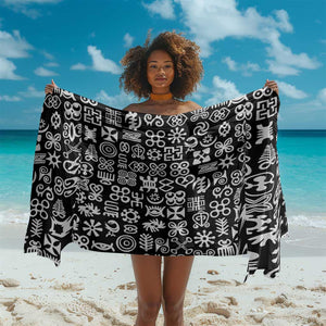 African Adinkra Sarong - Mixed Pattern Symbols