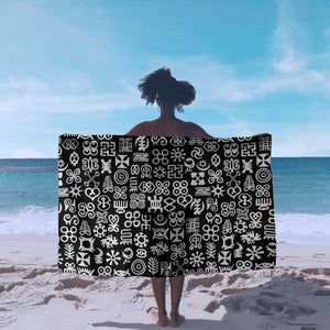 African Adinkra Sarong - Mixed Pattern Symbols