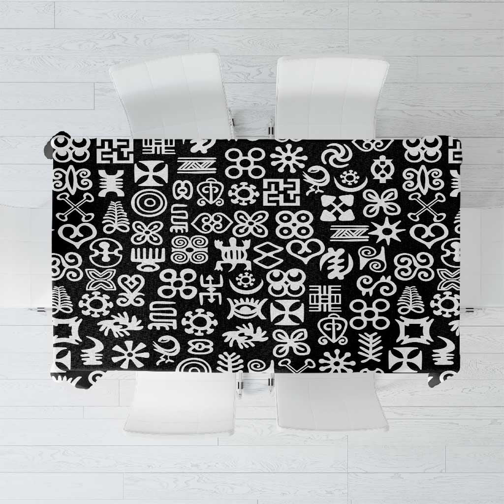 African Adinkra Tablecloth - Mixed Pattern Symbols