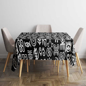 African Adinkra Tablecloth - Mixed Pattern Symbols