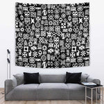 African Adinkra Tapestry - Mixed Pattern Symbols