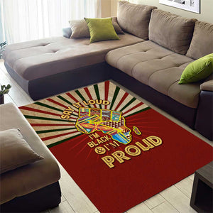 Proud African Area Rug - Hand Up Africa Map Art